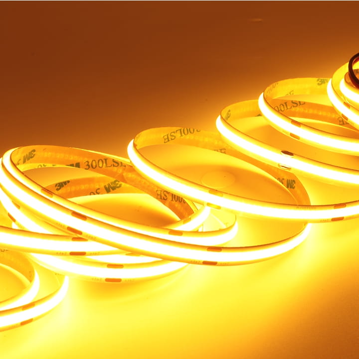 LED pásek COB 24V / 480LED / 11W / 2060K - ULTRA TEPLÁ BÍLÁ / IP20 / 8mm / PRO+